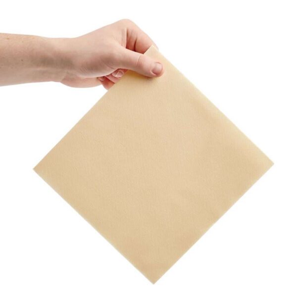 Fiesta Recyclable Premium Tablin Dinner Napkin Cream 40x40cm Airlaid 1/4 Fold (Pack of 500) - Image 4