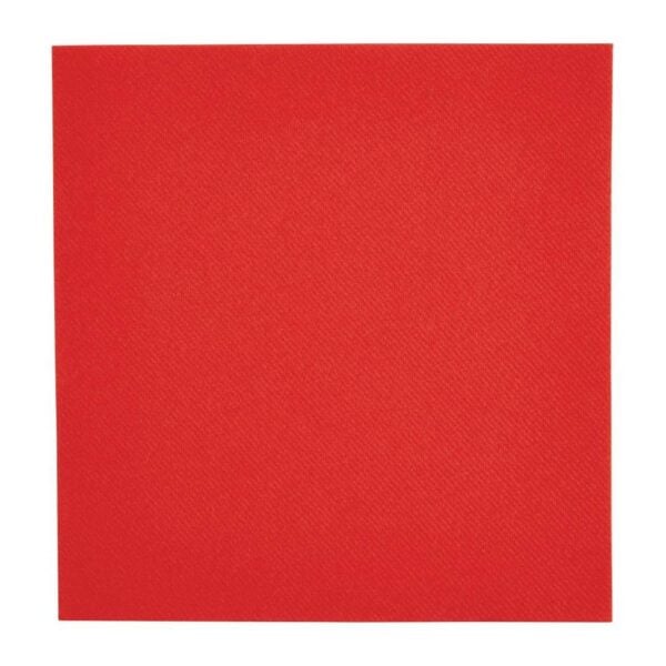 Fiesta Recyclable Premium Tablin Dinner Napkin Red 40x40cm Airlaid 1/4 Fold (Pack of 500) - Image 2
