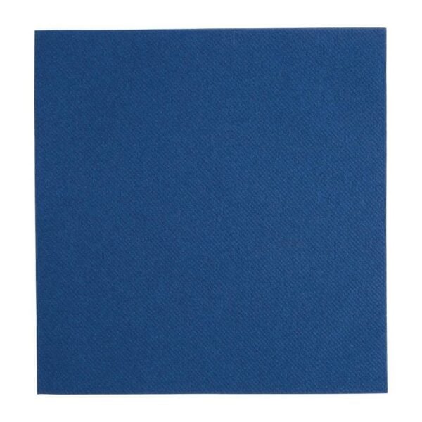 Fiesta Recyclable Premium Tablin Dinner Napkin Dark Blue 40x40cm Airlaid 1/4 Fold (Pk 500) - Image 2