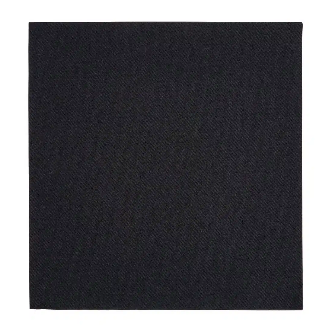 Fiesta Recyclable Premium Tablin Dinner Napkin Black 40x40cm Airlaid 1/4 Fold (Pack of 500) - Image 1