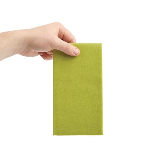 Fiesta Recyclable Premium Tablin Dinner Napkin Kiwi 40x40cm Airlaid 1/8 Fold (Pack of 500) - Image 4