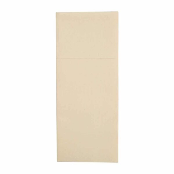 Fiesta Recyclable Premium Tablin Dinner Napkin Cream 48x40cm Airlaid Pocket Fold (Pk 400) - Image 1