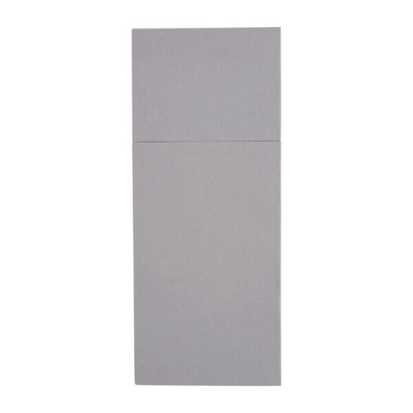 Fiesta Recyclable Premium Tablin Dinner Napkin Grey 48x40cm Airlaid Pocket Fold (Pk 400) - Image 2