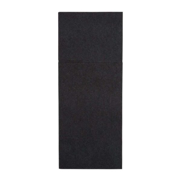 Fiesta Recyclable Premium Tablin Dinner Napkin Black 48x40cm Airlaid Pocket Fold (Pk 400) - Image 2