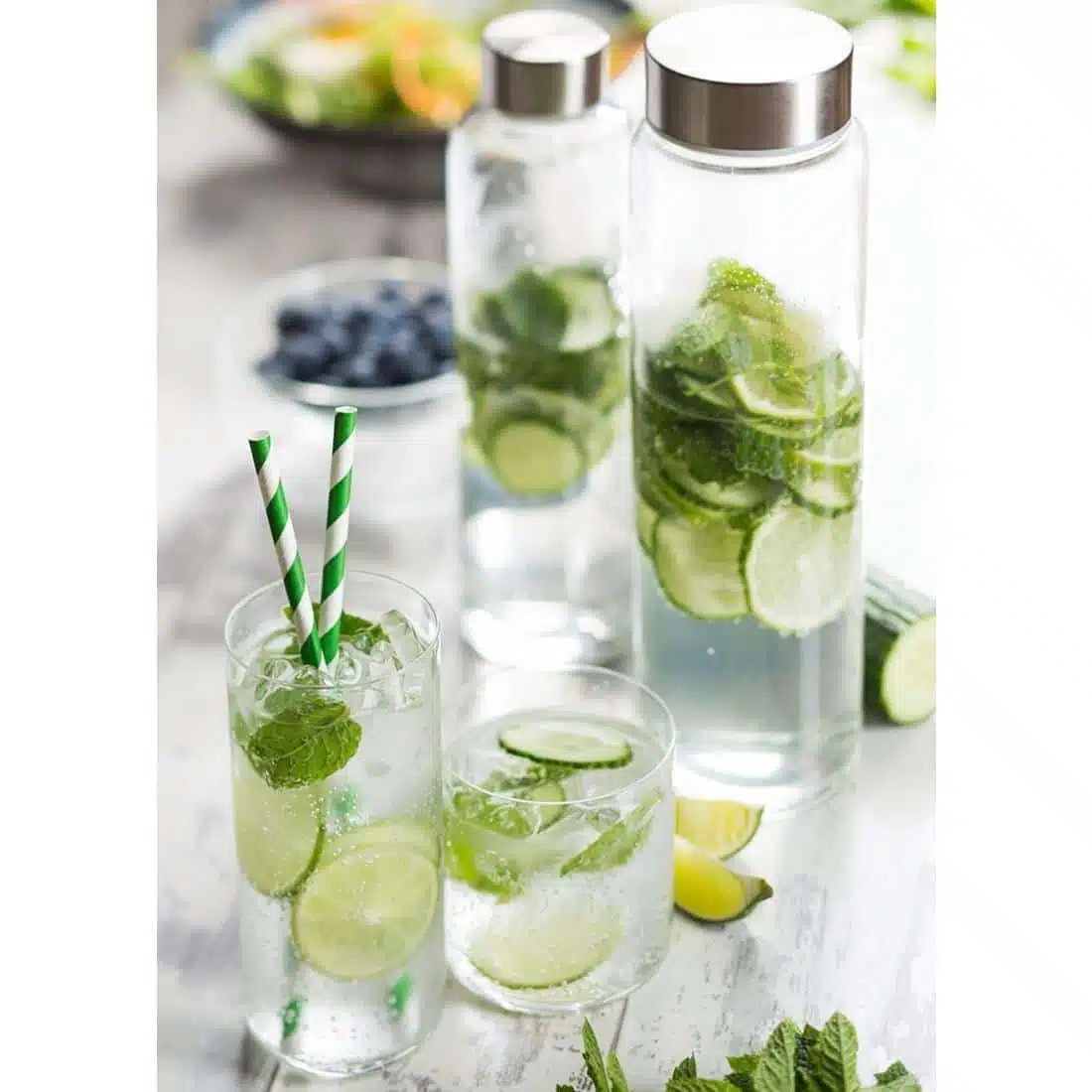 Utopia Atlantis Lidded Water Bottle 1Ltr (12 Pack) - Image 2