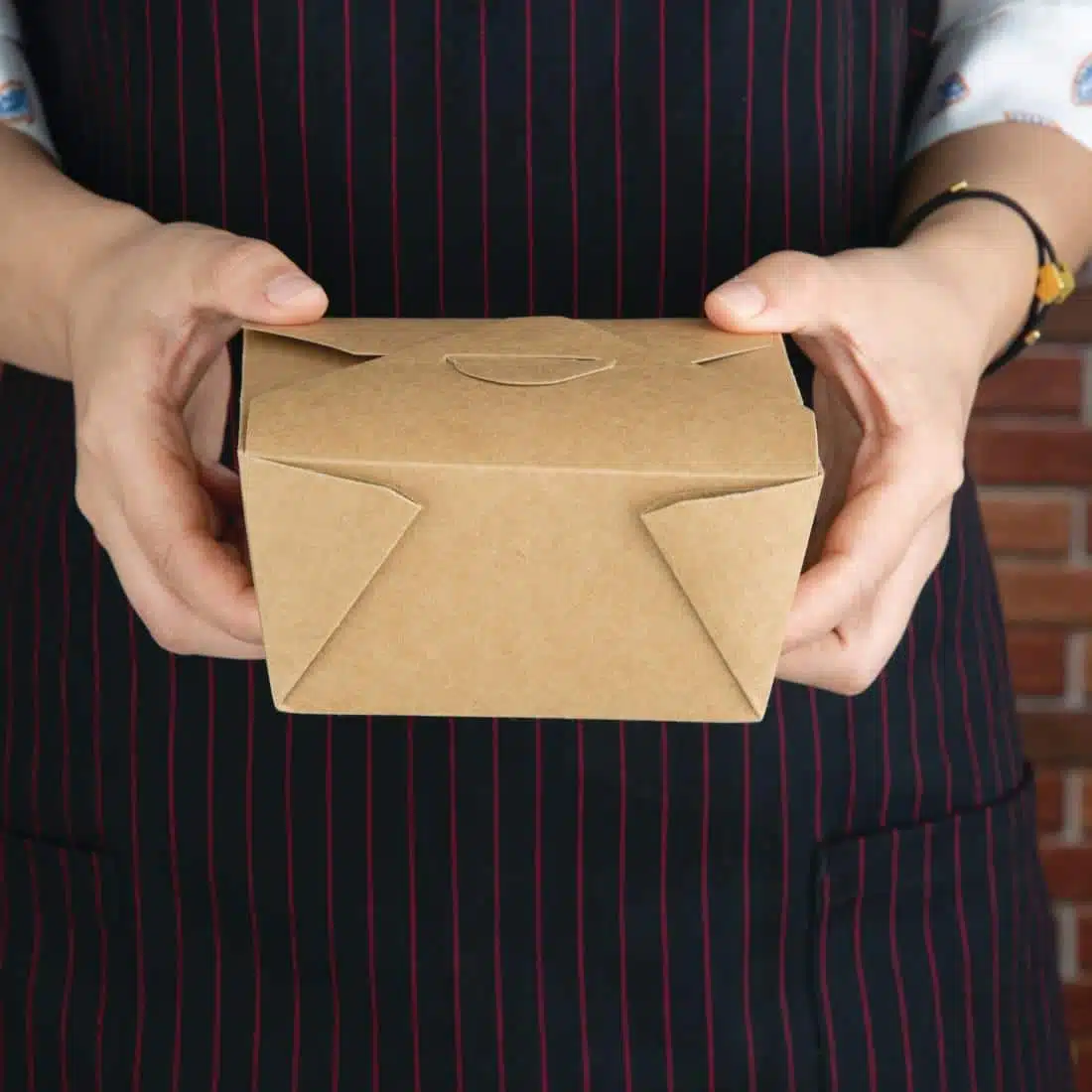 Fiesta Cardboard Takeaway Food Containers 112mm (Pack of 300) - Image 3