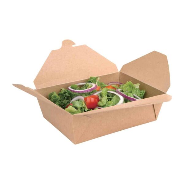 Fiesta Cardboard Takeaway Food Containers 197mm (Pack of 200) - Image 3