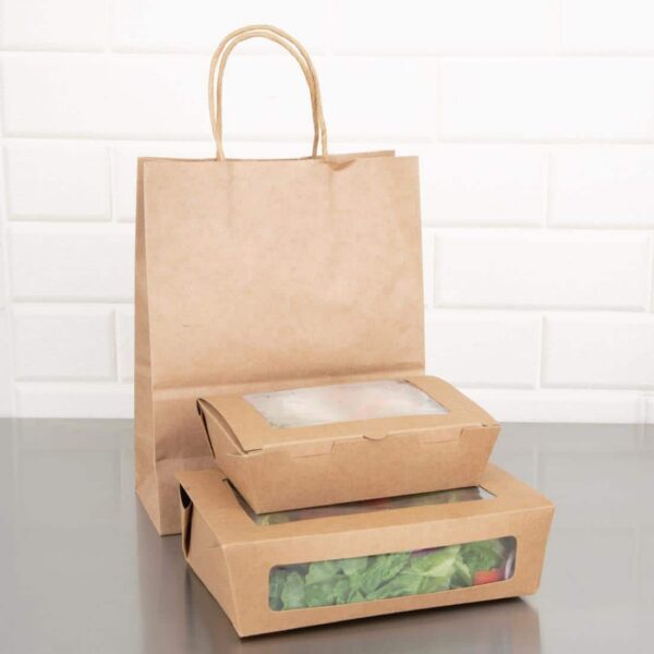 Fiesta Salad Box with PET Window 1600ml (Pack of 100) - Image 4