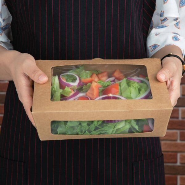 Fiesta Salad Box with PET Window 1600ml (Pack of 100) - Image 5