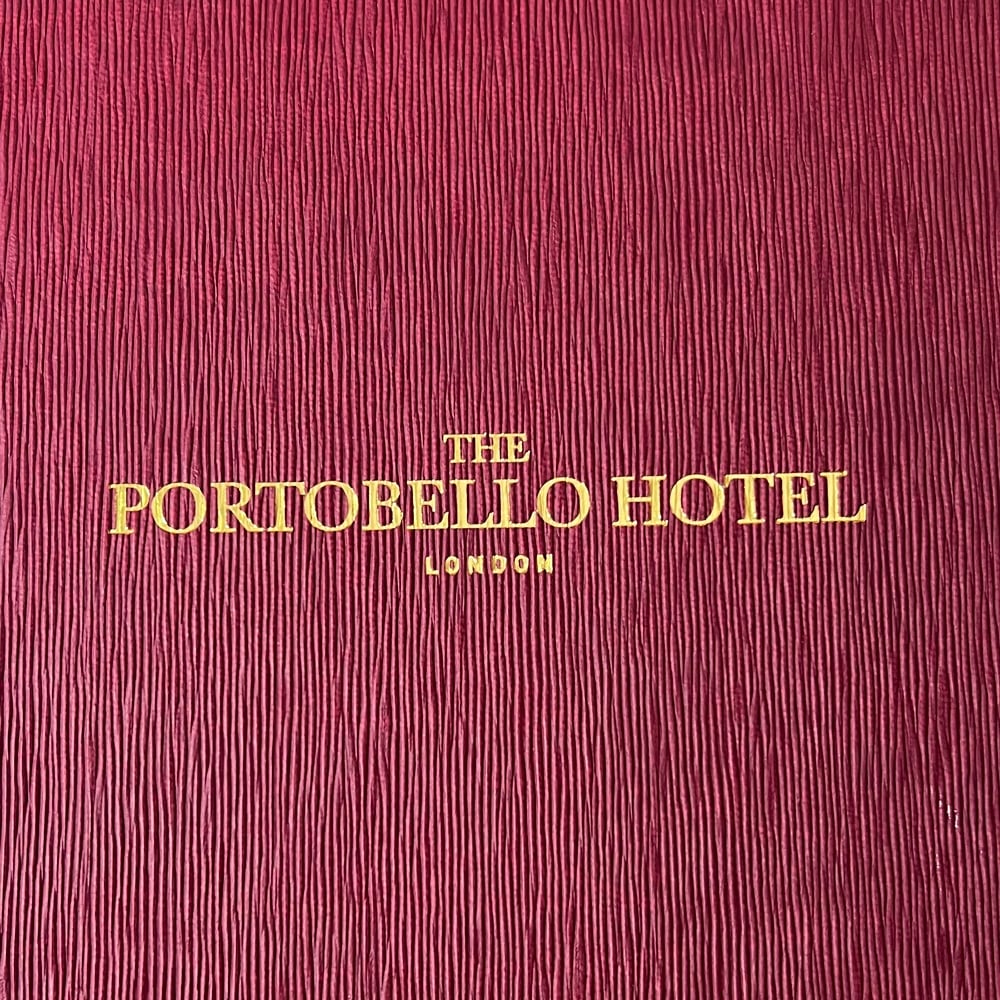 Forest Menu Cover with Gold Foil