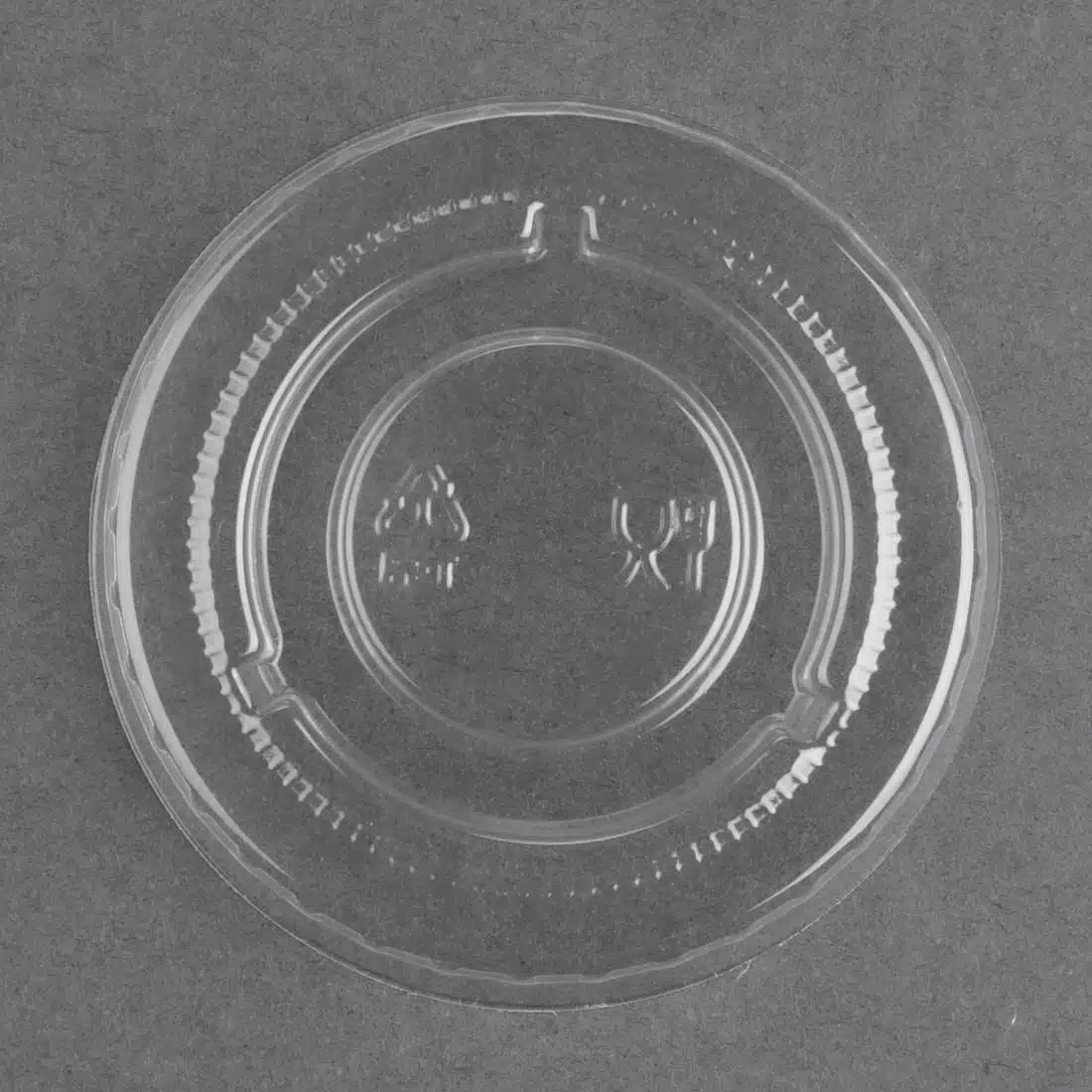 Fiesta Recyclable PET Bagasse Cup Lids Clear (Pack of 1000) - Image 2