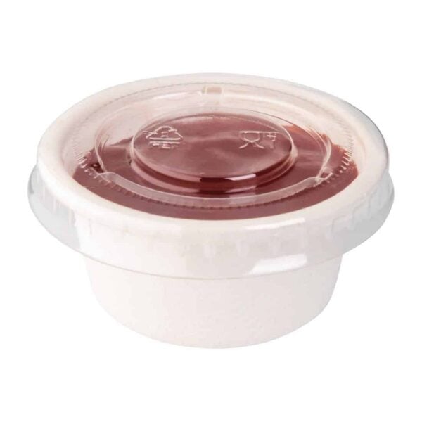 Fiesta Recyclable PET Bagasse Cup Lids Clear (Pack of 1000) - Image 4