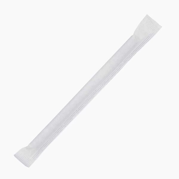 Fiesta Compostable Individually Wrapped Paper Cocktail Stirrer Straws Black (Pack of 250) - Image 5