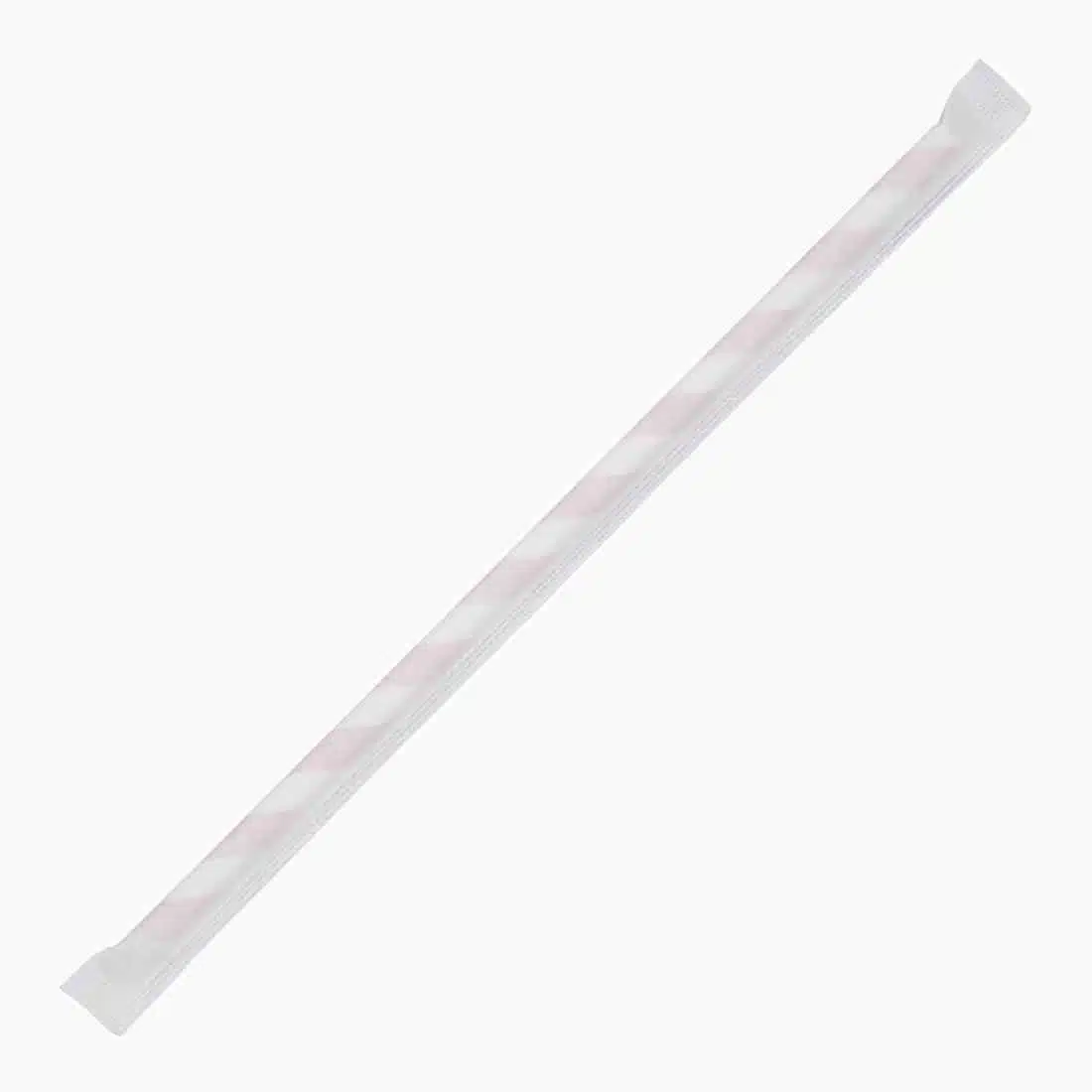 Fiesta Compostable Individually Wrapped Paper Straws Red Stripes (Pack of 250) - Image 4
