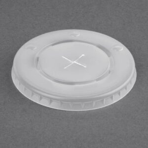 Fiesta Recyclable Polystyrene Lids for 12oz Cold Paper Cups 80mm (Pack of 1000)