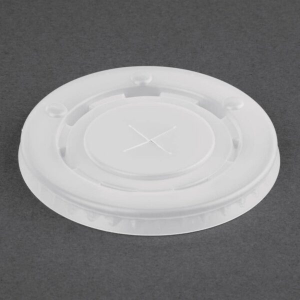 Fiesta Recyclable Polystyrene Lids for 16oz/20oz Cold Paper Cups 90mm (Pack of 1000) - Image 1