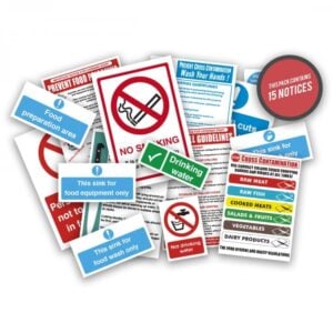 Health and Safety Signs Pack - Food Preparation Area