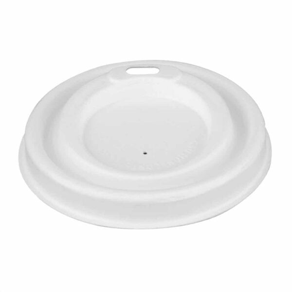 Fiesta Compostable Bagasse Coffee Cup Lids 225ml / 8oz (Pack of 1000) - Image 3