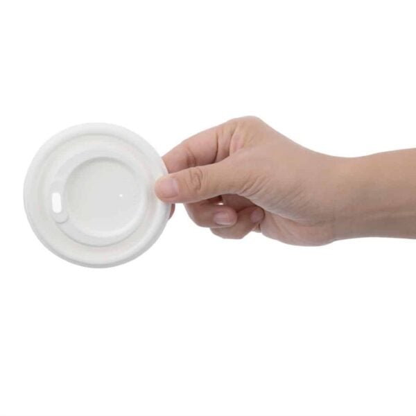 Fiesta Compostable Bagasse Coffee Cup Lids 225ml / 8oz (Pack of 1000) - Image 4