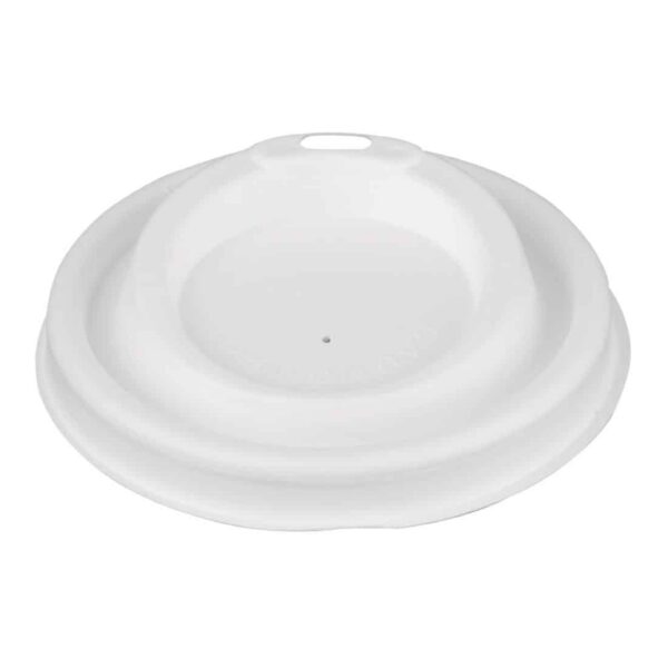Fiesta Compostable Bagasse Coffee Cup Lids 340ml / 12oz (Pack of 1000) - Image 3