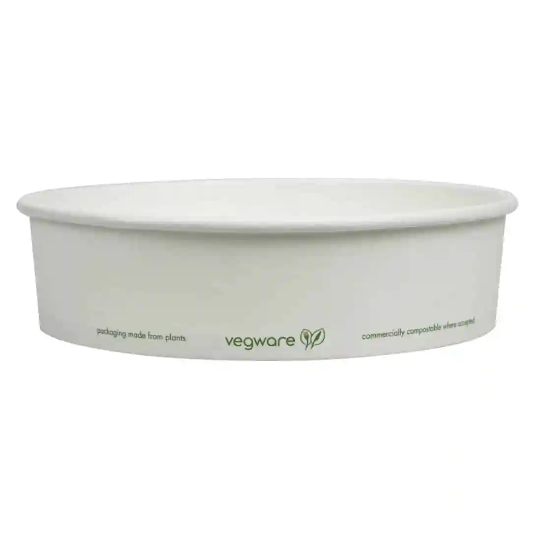 Vegware 185-Series Compostable Bon Appetit Wide PLA-lined Paper Food Bowls 26oz (Pack of 300) - Image 3