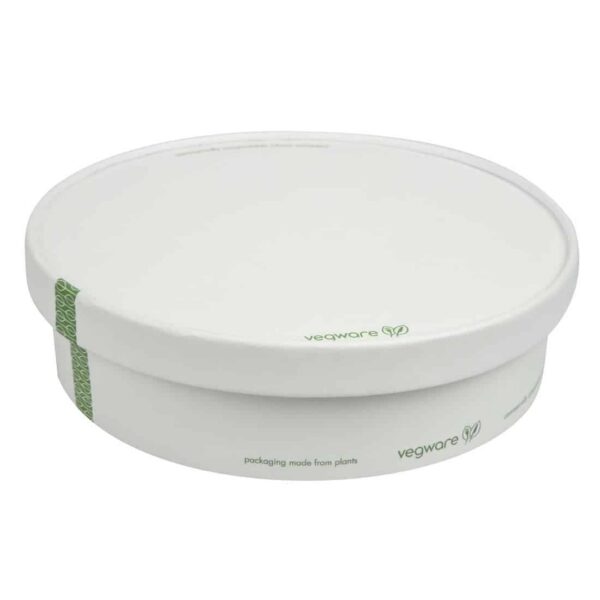Vegware 185-Series Compostable Bon Appetit Wide PLA-lined Paper Food Bowls 26oz (Pack of 300) - Image 5