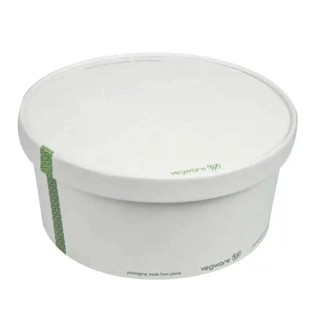 Vegware 185-Series Compostable Bon Appetit Wide PLA-lined Paper Food Bowls 48oz (Pack of 300) - Image 5