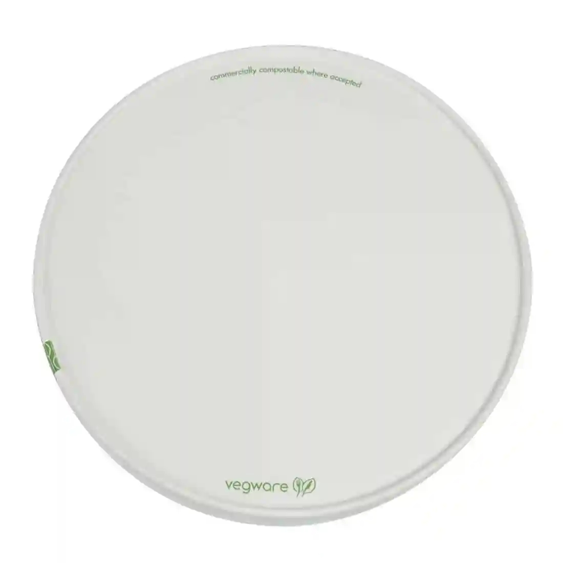 Vegware 185-Series Compostable Bon Appetit Wide PLA-lined Paper Food Bowl Lid (Pack of 300) - Image 1