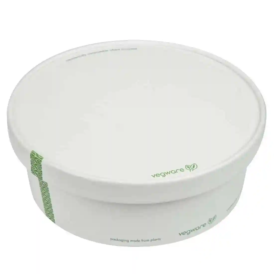 Vegware 185-Series Compostable Bon Appetit Wide PLA-lined Paper Food Bowl Lid (Pack of 300) - Image 5
