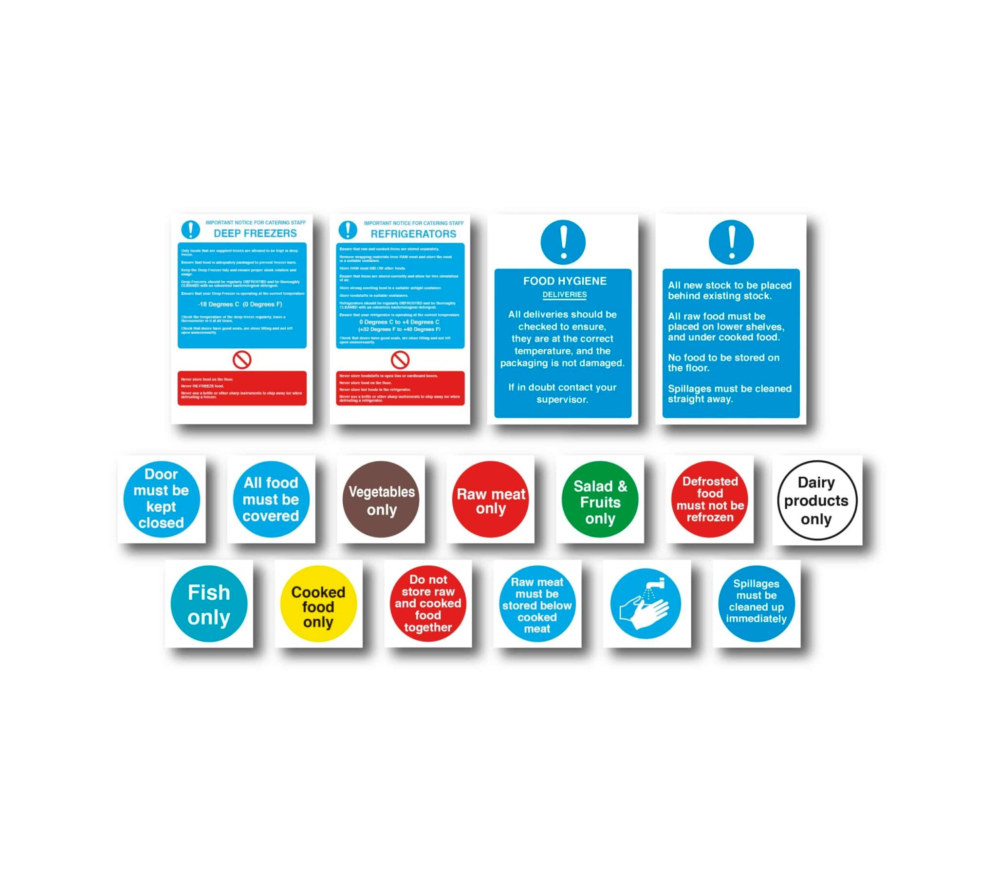Health and Safety Signs Pack - Food Storage