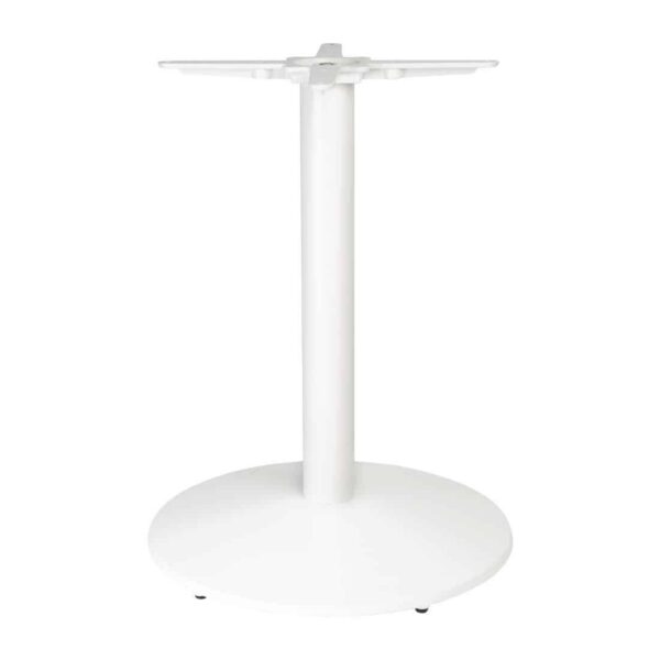 Bolero Cast Iron Round Table Base White - Image 3