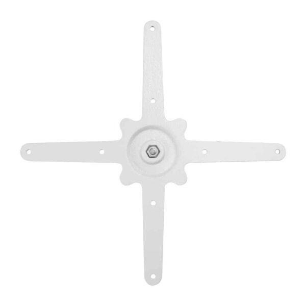 Bolero Cast Iron Round Table Base White - Image 5