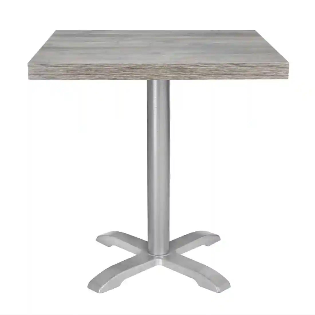 Bolero Pre-Drilled Square Melamine Table Top Ash Grey 700mm - Image 4