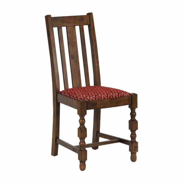 Mayfair Dining Chair with Red Diamond Padded Seat (Pack of 2) - Image 2