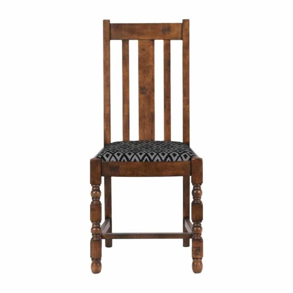 Mayfair Dining Chair with Black Diamond Padded Seat (Pack of 2) - Image 4