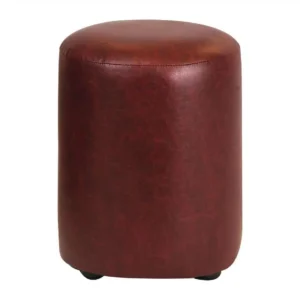 Cylinder Faux Leather Bar Stool Garnet (Pack of 2)