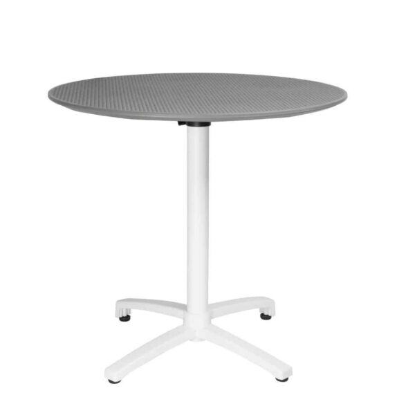 Bolero Folding Polypropylene Table 800mm Dark Grey - Image 1