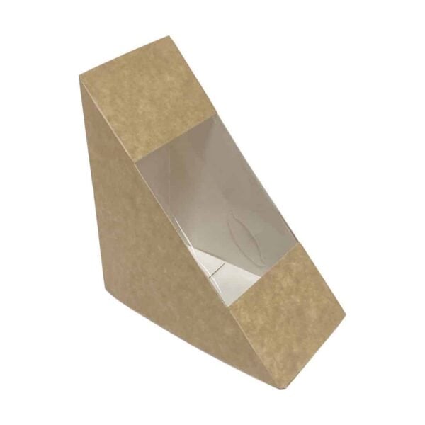 Fiesta Recyclable Standard Sandwich Wedge with PET window 65mm (Pack of 500) - Image 2