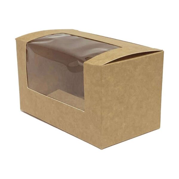 Fiesta Recyclable Bloomer Box with PET Window 70x125mm (Pack of 500) - Image 1