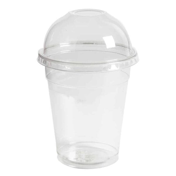 Clear rPET Dome Lid with Hole 95mm (800 pack) - Image 3