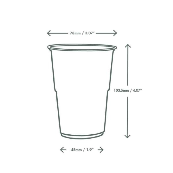Vegware PLA Half Pint to Brim Cup UKCA/UKNI/CE-marked (Pack of 2100) - Image 4