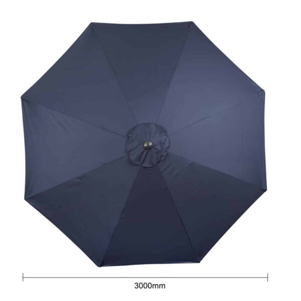 Bolero Seville Round Parasol 3m Diameter Navy Blue - Image 7