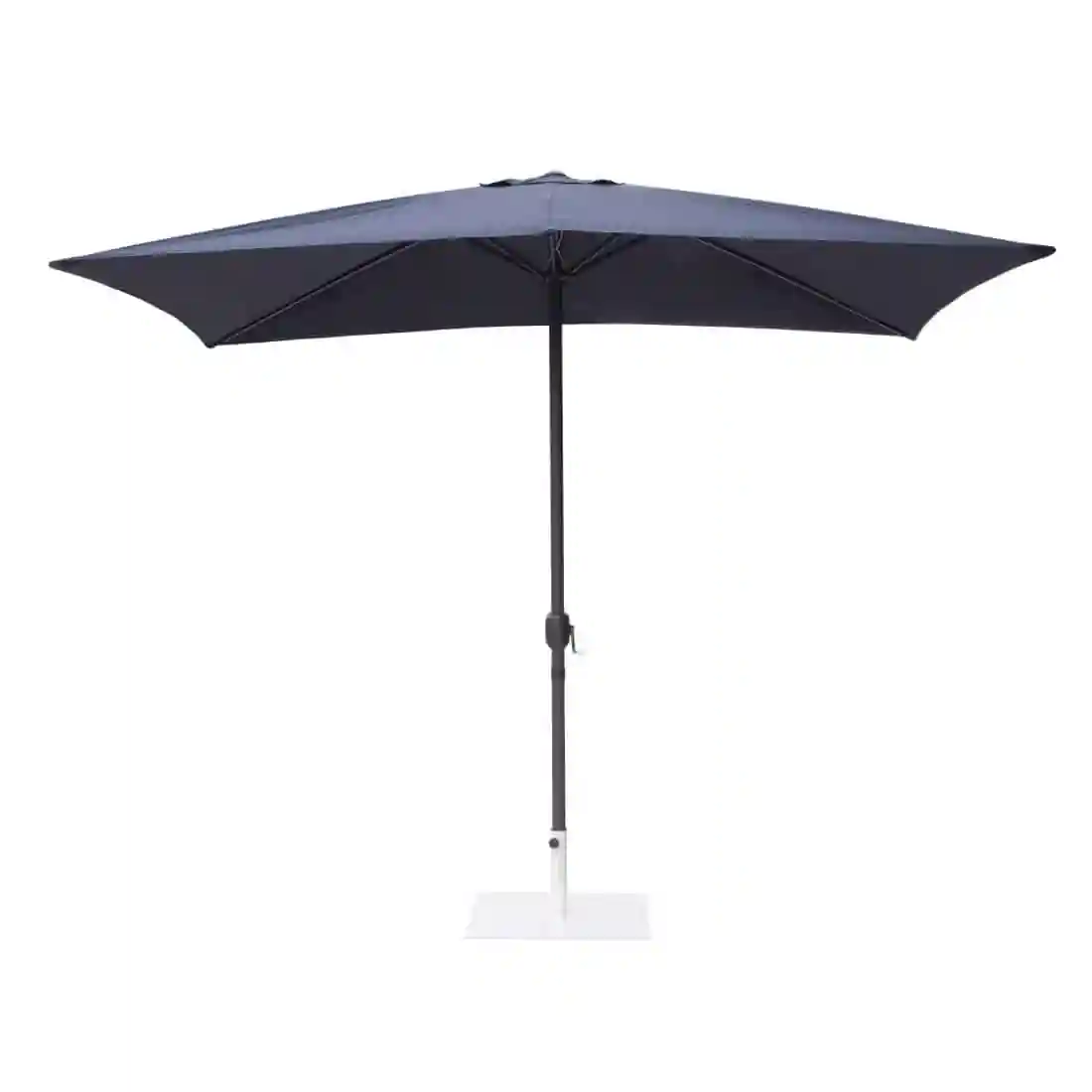 Bolero Seville Square Parasol 2x3m Navy Blue - Image 1