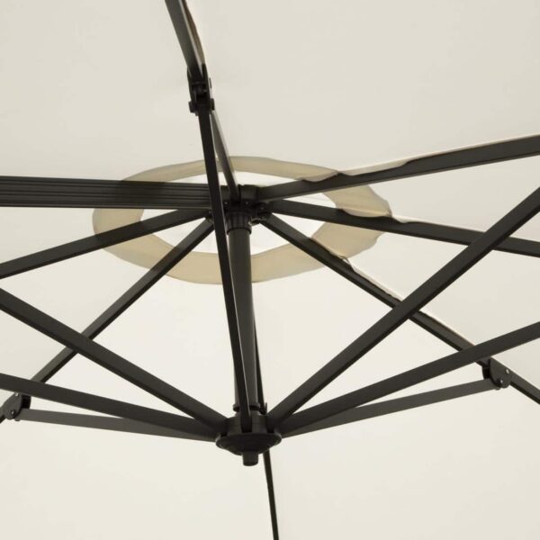 Bolero Venice Heavy Duty Parasol Cream 3.5m - Image 4
