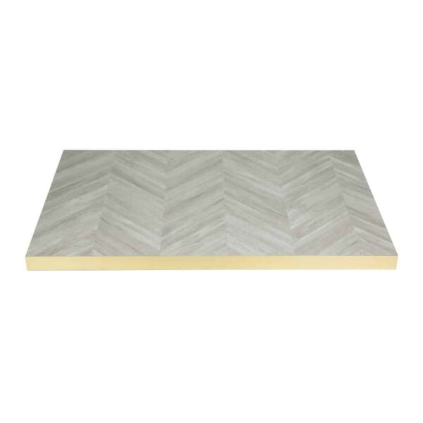 Bolero Rectangular Table Top Chevron Design 1100mm x 700mm - Image 3