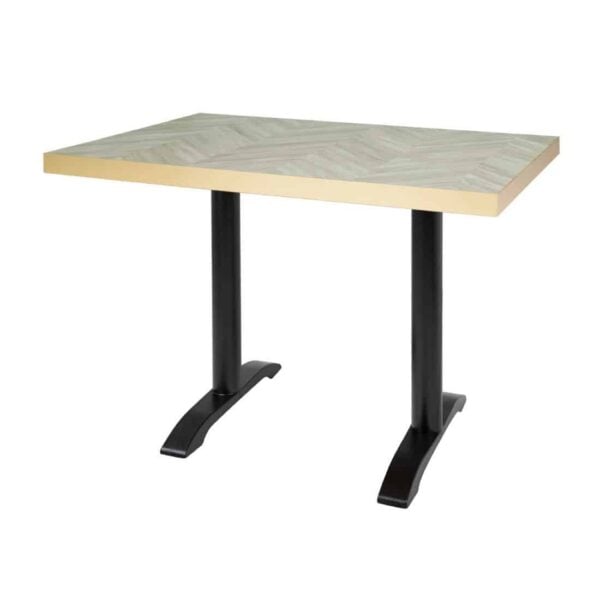 Bolero Rectangular Table Top Chevron Design 1100mm x 700mm - Image 8