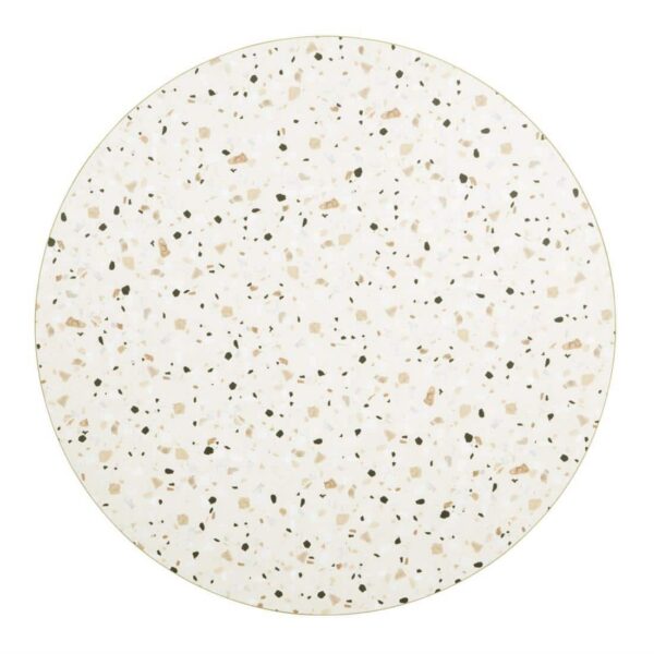 Bolero Terrazzo Style Round Table Top 600mm - Image 2