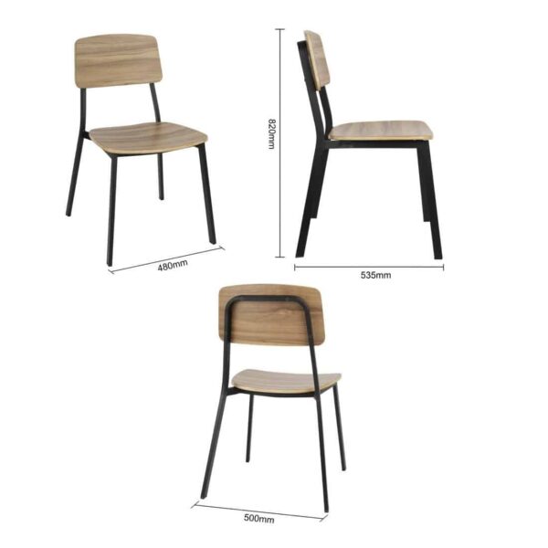 Bolero Beaufort Wooden Interior Dining Chairs (Pack of 2) - Image 7