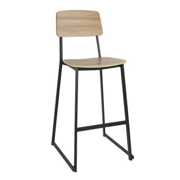 Bolero Beaufort Wooden Interior High Stools (Pack of 2) - Image 2