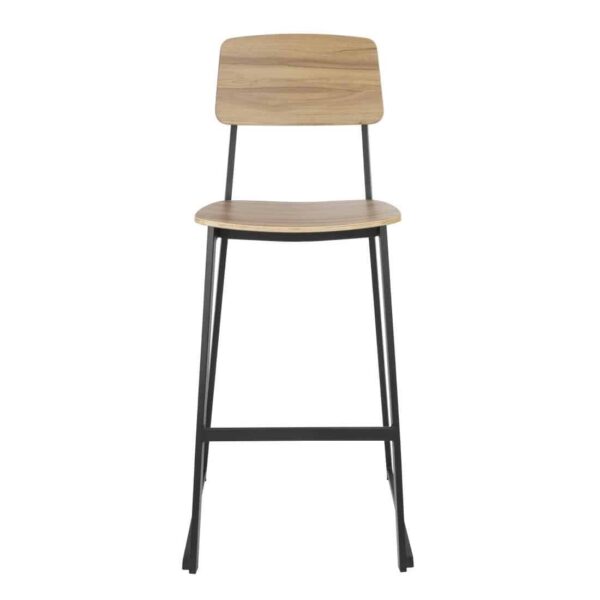Bolero Beaufort Wooden Interior High Stools (Pack of 2) - Image 3